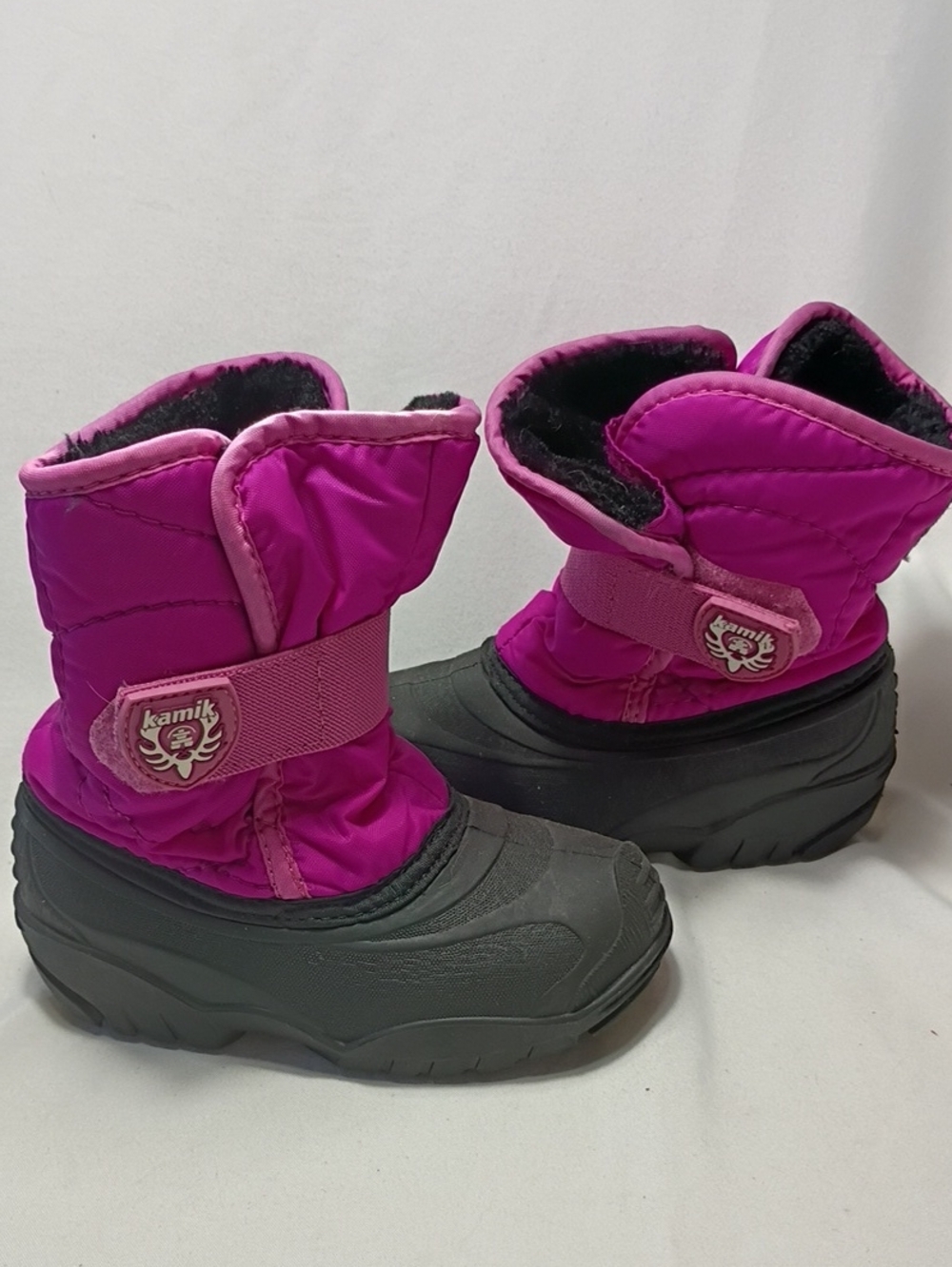 EUC Kamik Snow Boot Waterproof Rose Pink Toddler Girl Size 9 Winter